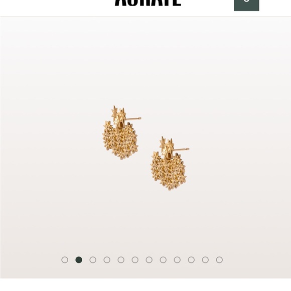 AURATE NYC flower earrings - Picture 4 of 8